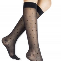 Rejuva Sheer Knee Highs - Sheer Dot thumbnail